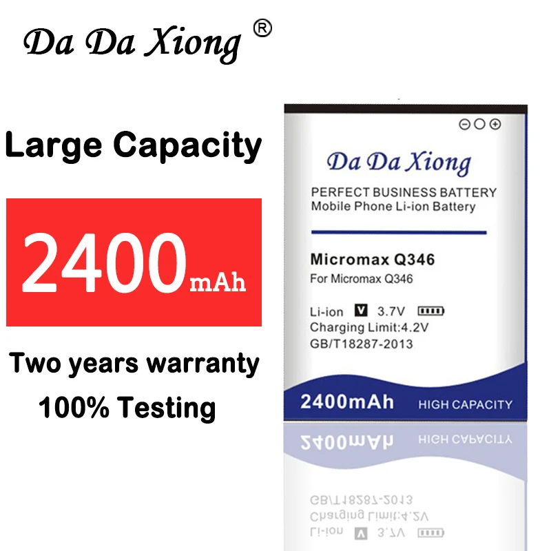 

100% New High quality 2400mAh Micromax Q346 Battery for Micromax Q346 Replacement mobile Phone battery