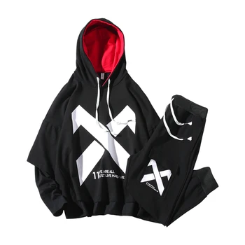 

M-3XL 4XL 2019 spring summer tracksuit men set fashion men track suit with pants harem jogging sweat suits men