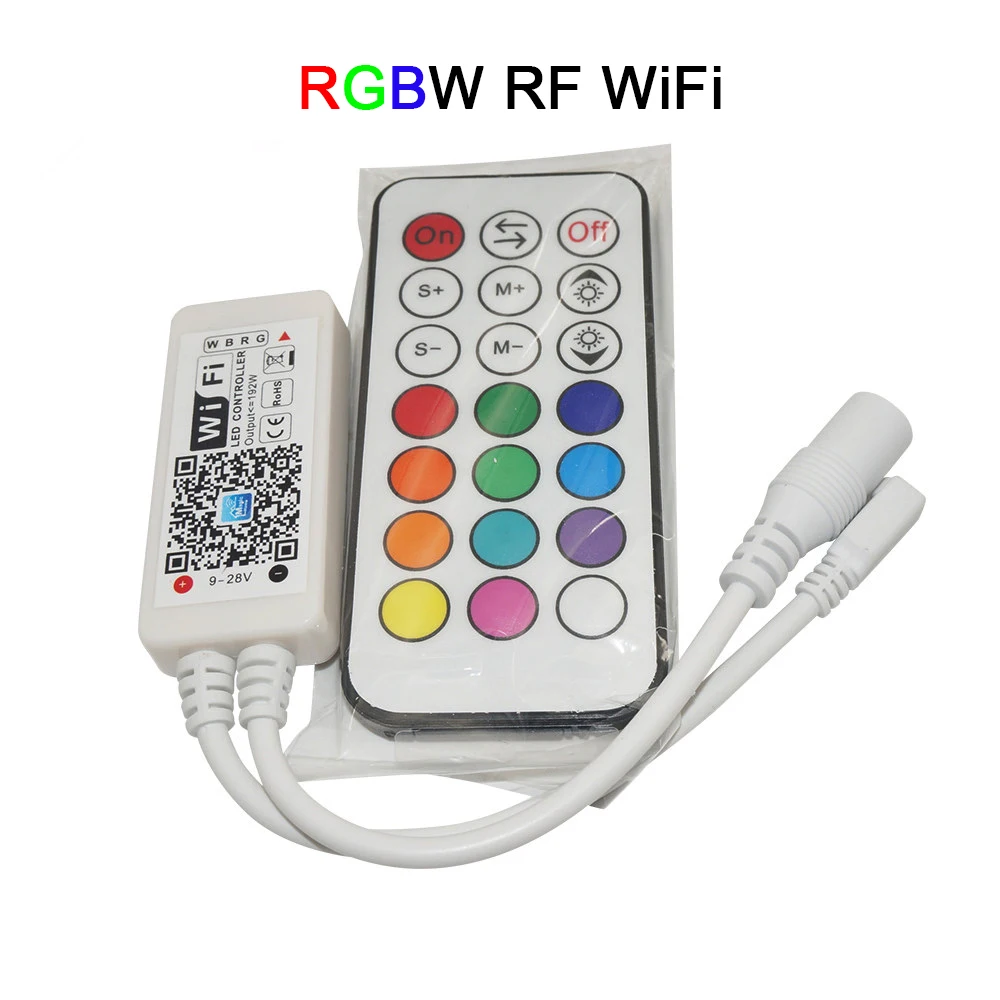 Мини беспроводной wifi светодиодный RGB/RGBW Пульт дистанционного управления RF IOS/Android смартфон для RGBCW/RGBWW RGB Светодиодная лента, DC12-24V