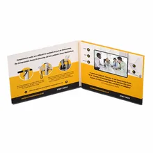 Заказ 4,3 дюймов видео-открытка печати Мода, дизайн, поддержка mp3 mp4 видео формат горячая Распродажа на линии