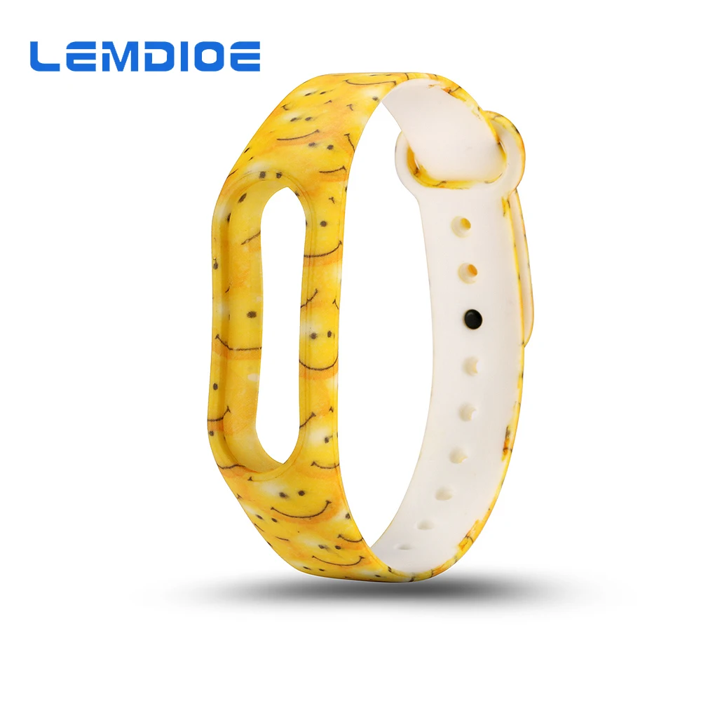 

LEMDIOE Colorful sport Wristband for Xiaomi Mi band 2 Smart Accessories Silicone Bracelet For Xiaomi Mi band 2 Straps