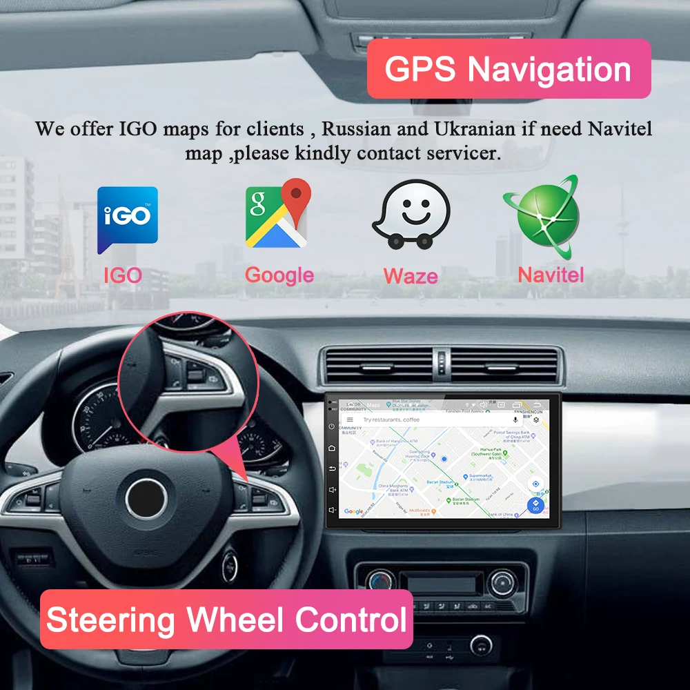 Clearance Navivox 2 Din Android 9.0 Car Multimedia Player for Ford Focus 2 3 2004-2011 Mondeo Galaxy S-max Kuga C-max Car Radio Navigation 3