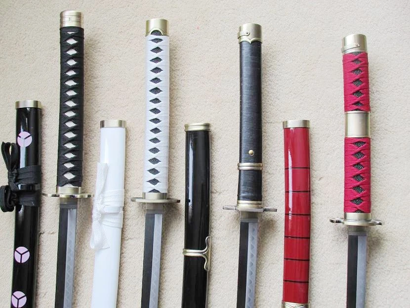 S2697アニメワンピース秋水和道一文字yubashiri三代kitetsu剣ガンメタルハモン刃ロット4 Lot Lot Lot Bladelot Pieces Aliexpress