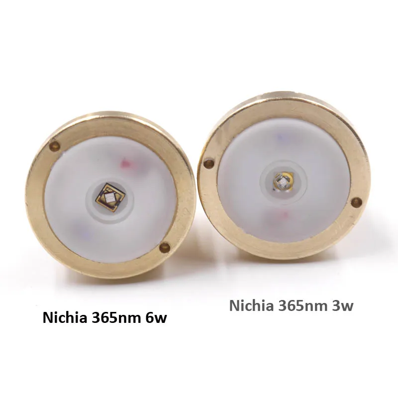 

Nichia uv 365nm 3w/6w ultraviolet light uv LED Pill Drop-in Module Fit For T20,UF-1505, Manta ray C8s flashlight