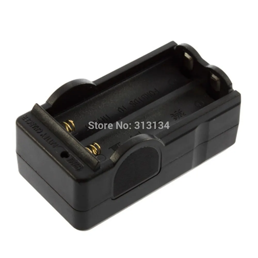 

1pc New Black AC 110-240V 18650 4.2V Rechargeable Li-Ion Dual Battery Charger US Plug Travel Battery Power Adapter