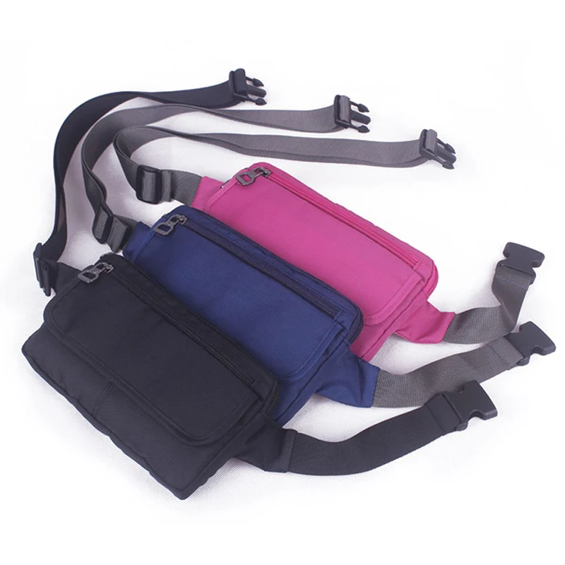 

Unisex Hip Bum Belt Pouch Cell Phone Purse Small Cross Body Bag Waterproof Polyester Fashion Coin Money Pocket Waist Pack Bags