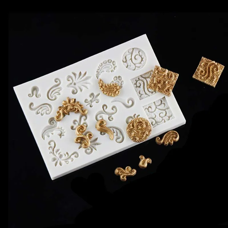 

Aouke Retro photo frame silicone mold DIY fondant cake mold chocolate fudge tool baking utensils G003