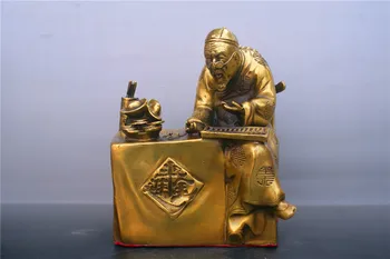China old Brass statue Mr. accountant copper Statue China old Brass statue Mr. accountant copper Statue