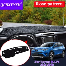 Автомобильный Стайлинг для Toyota RAV4- RHD& LHD розовый узор коврик на приборную панель защитный интерьер Photophobism накладка тент подушка