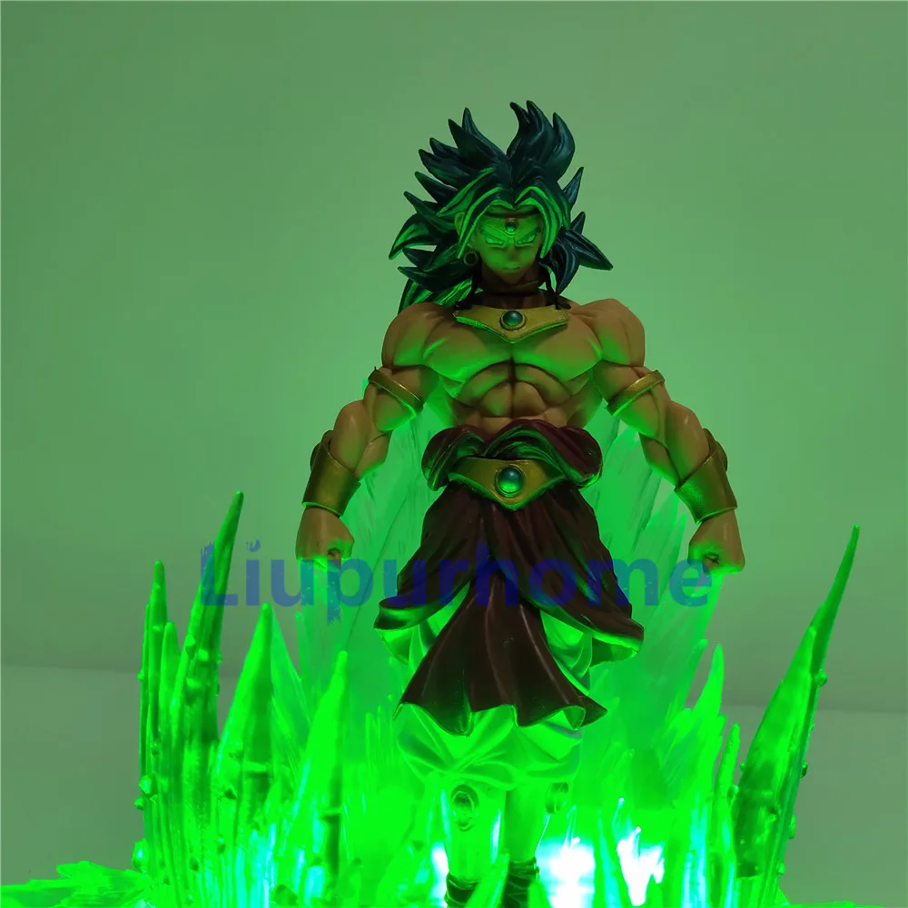 Супер Broly Broli Зеленый эффект светодиодное сценическое светильник AnimeLamp Гоку