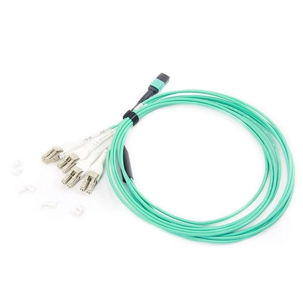 

10Gtek 10-meter(33feet) MPO Fan-out Patch Cable, OM3 Multimode Fiber, MPO to 8xLC Uniboot