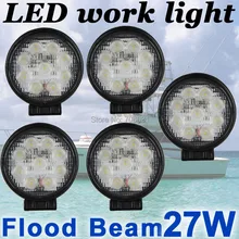 Tkeapl THTMH 5X27 Вт круглый светодиодный рабочий светильник прожектор грузовик прицеп внедорожный морской внедорожник