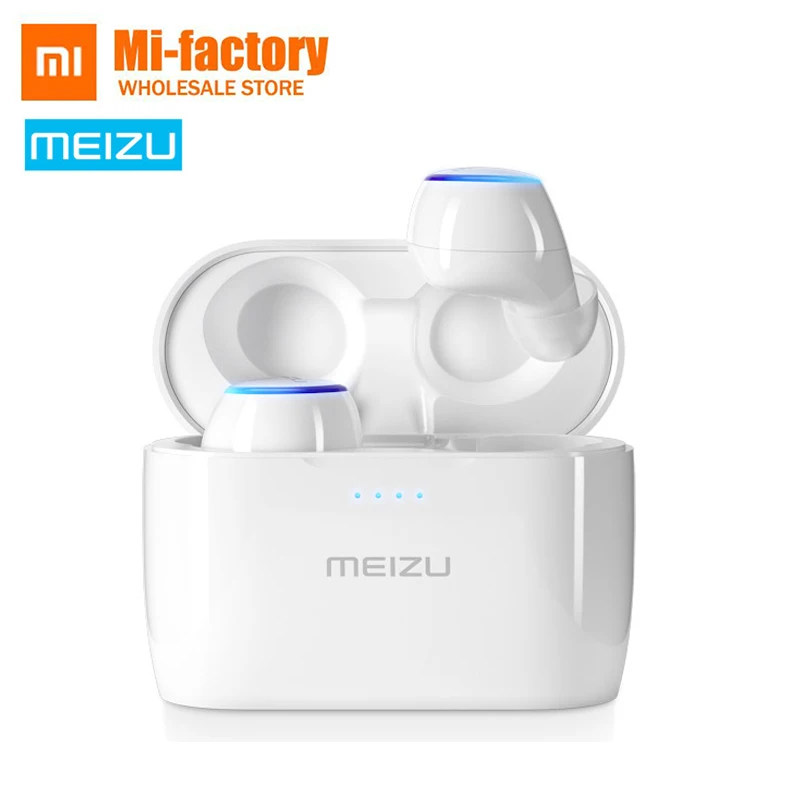 

In Stock Meizu POP TW50 True wireless bluetooth headset Mini Sport Bluetooth 4.2 Earphone Wireless charging IPX5 waterproof