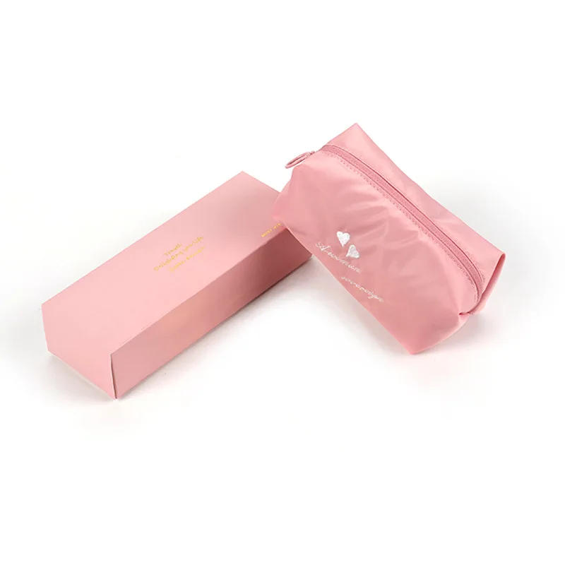 Простой путешествовать Make up Bag косметичка женский корейский труба сумочка сумки