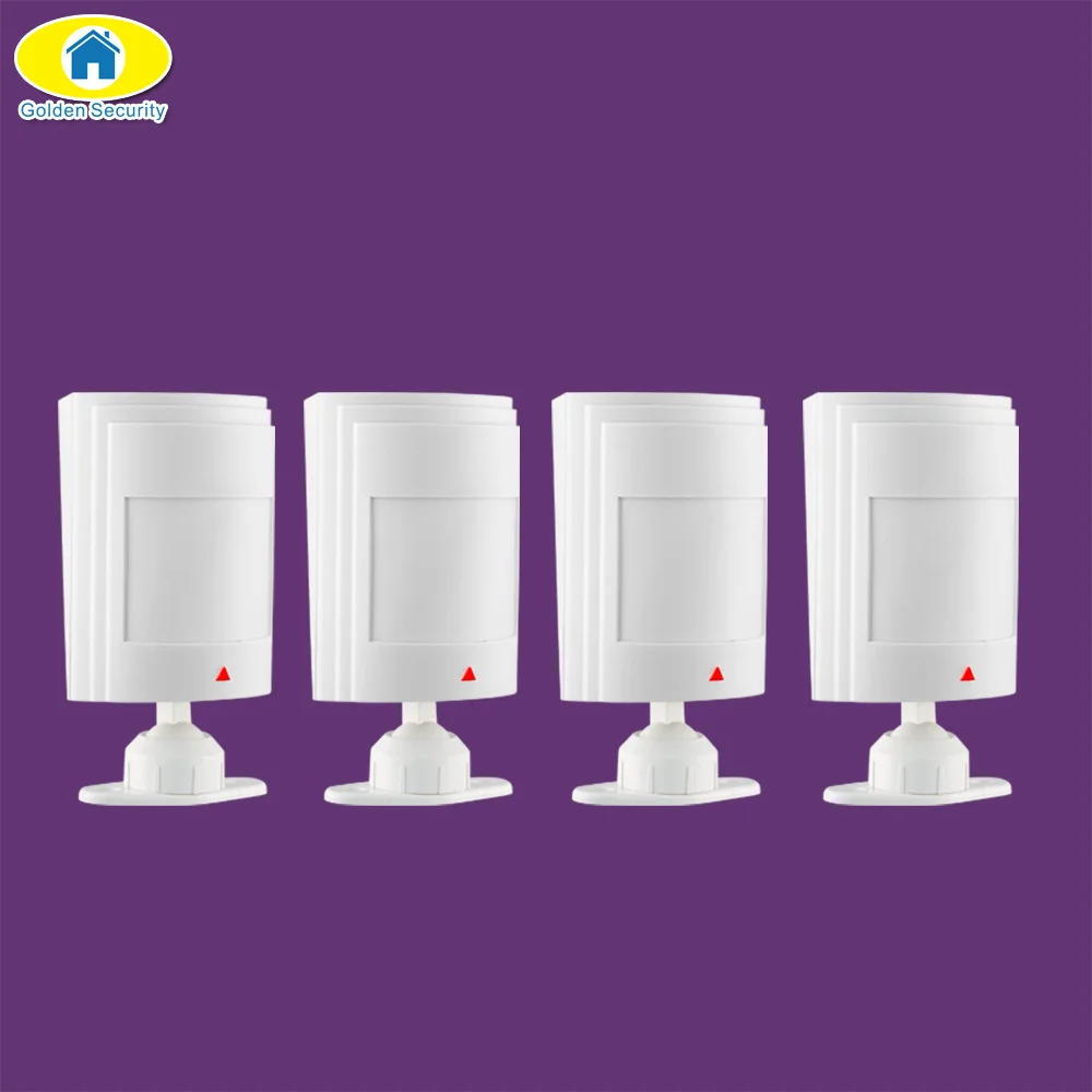 

Golden Security 4Pcs Wired PIR Infrared Detector Motion Detector Sensor for All Wired Home Alarm System Security