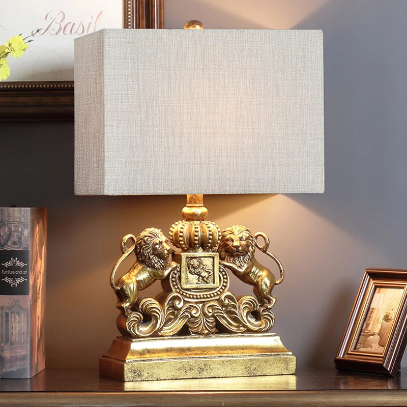 gold and silver table lamps