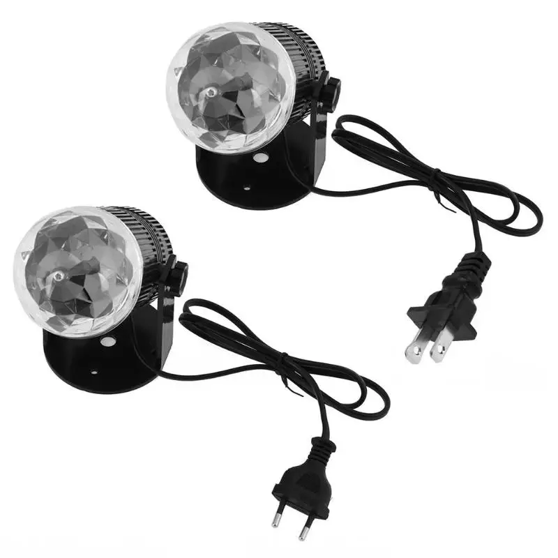 Mini 3x1W RGB LED Stage Club Party Bar Disco Rotating Light Lamp