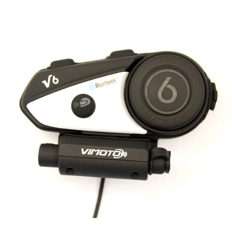 Vimoto английская версия Easy Rider 2 шт V6 многофункциональная 2Way Радио BT Переговорная мотоциклетная гарнитура Bluetooth гарнитура