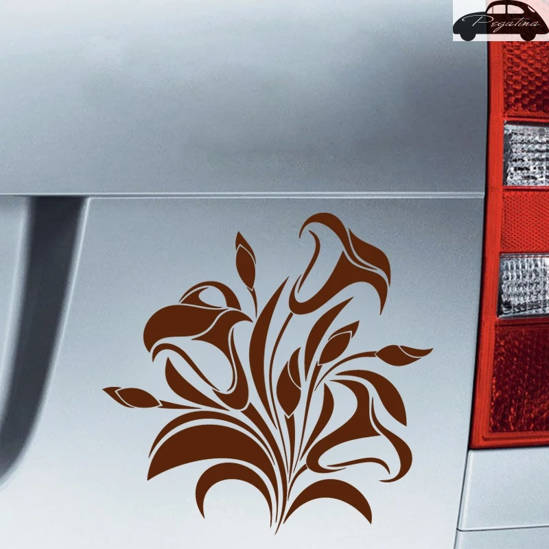 Pegatina Flower Butterfly Sticker Car Decal Posters Vinyl Wall Decals Decor Mural Sticker