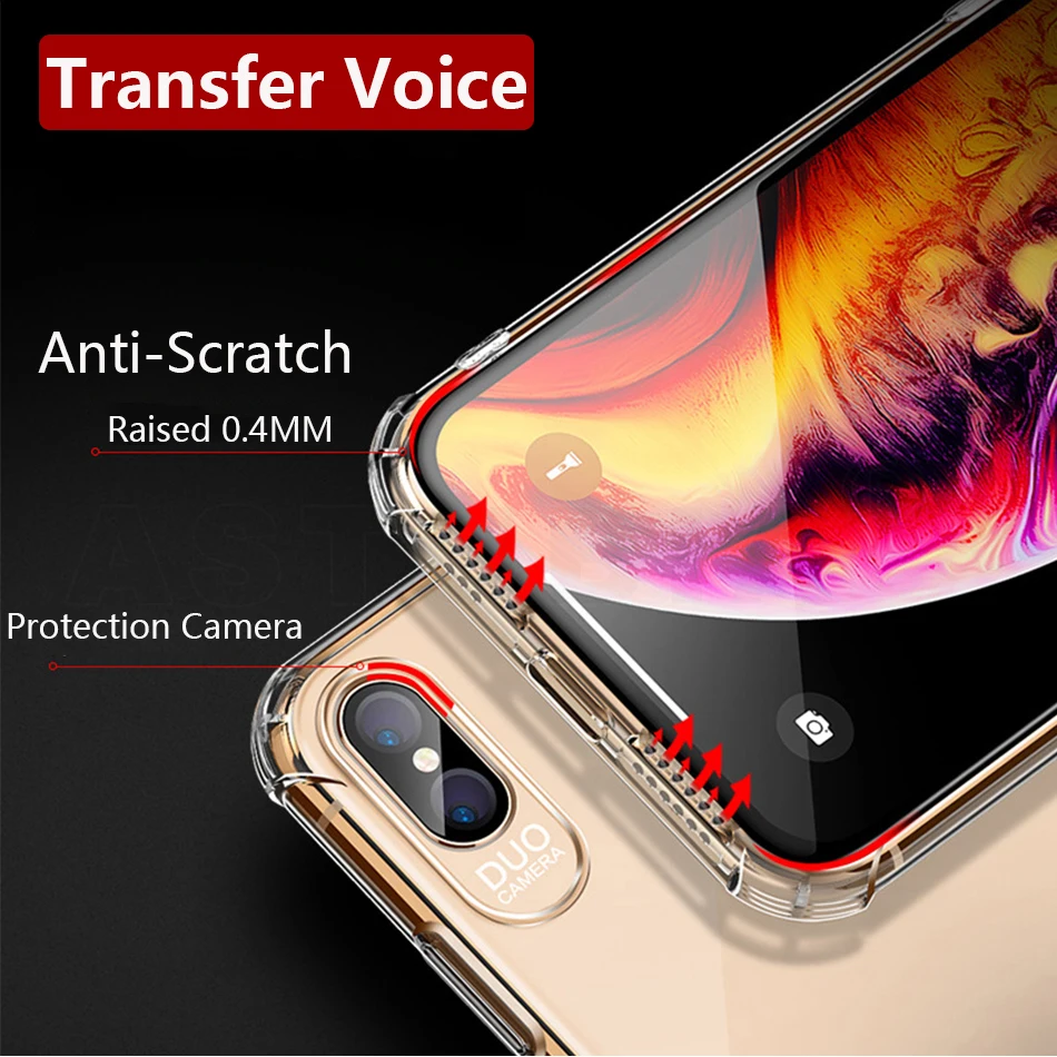 Caso de Huawei Mate 20 Pro caso cubierta de silicona transparente Funda Coque para Huawei P20 Lite P20 Pro Nova 3I Honor 8C caso