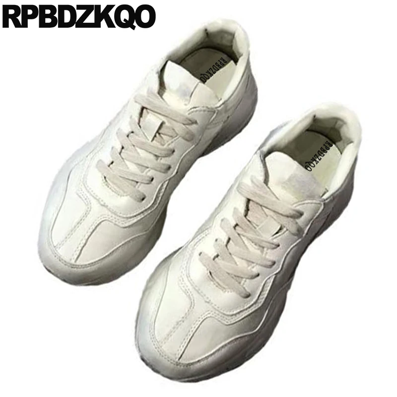 ladies wide fit white leather trainers