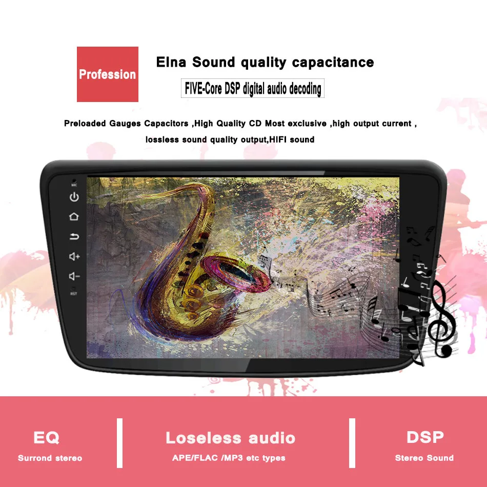 Top Octa Core Android 9.0 4G+64G Fit SUZUKI BALENO 2015 2016 2017 Car DVD Player Navigation GPS Radio Head units Tape recorder aux 5