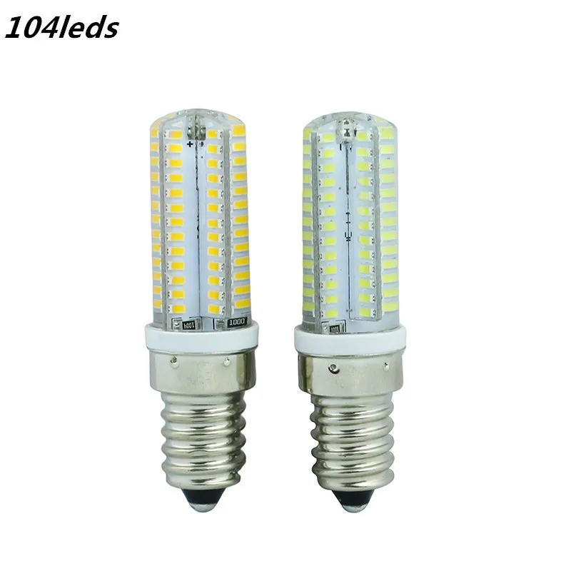 6 Вт 7 Вт 8 Вт 9 Вт Светодиодный светильник E14 SMD 3014 AC220V светодиодный кукурузная осветительная лампочка 64 светодиодный s 72 светодиодный s 80 светодиодный s 104 светодиодный s, теплый белый/белый светодиодный свет лампы кукурузы