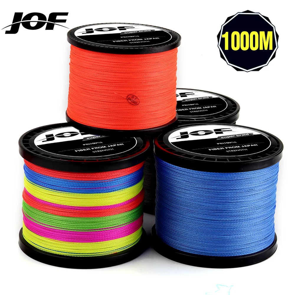 Linha de Pesca 2019 Nova Marca 1000 m pe Trançada Vertentes 4 18 28 35 40 50 60 80lb Multifilamento Pesca Linha