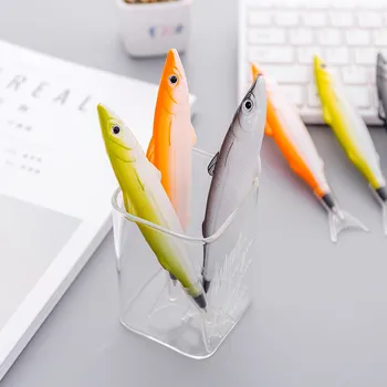 

Coloffice 2PCs Creative New Style Ocean Series Fish Shape Ballpoint Pen Students Personality Stationery School Office Supplies