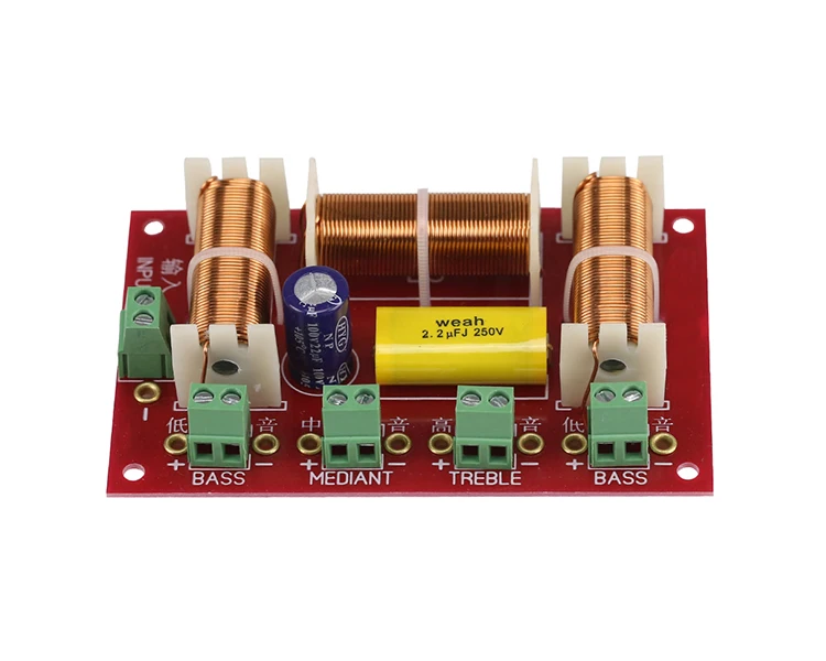 GHXAMP ВЧ+ СЧ+ двойной бас динамик кроссовер аудио 4-Way 3 Way кроссовер колонки фильтр делитель частоты 200 Вт 2 шт