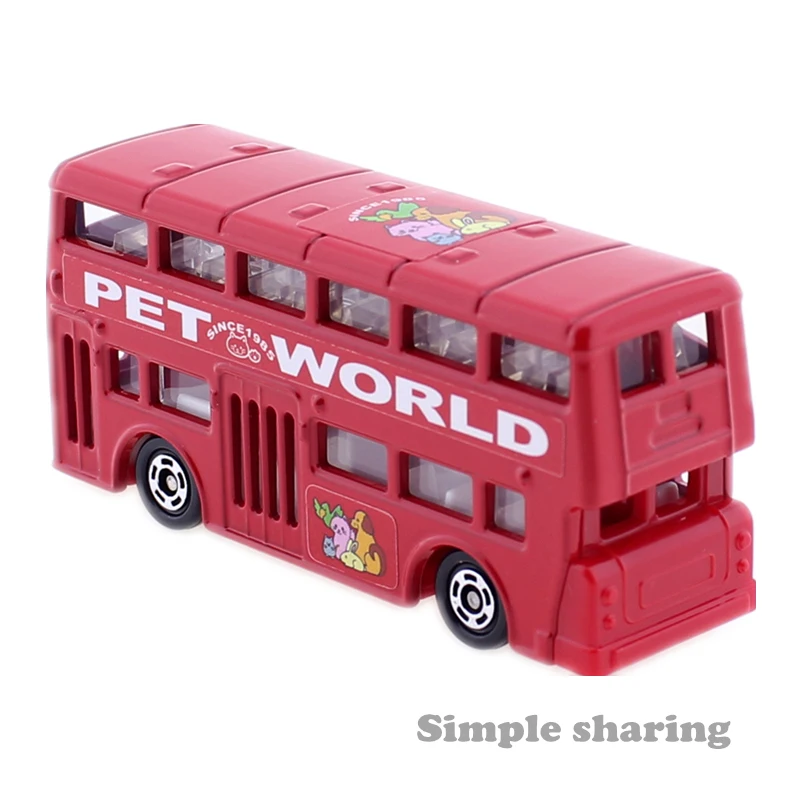 TAKARA TOMY TOMICA нет. 95 Лондонский автобус пресс форм масштаба 1:130 Детские литые игрушки