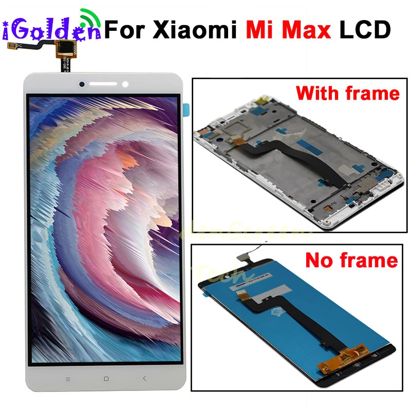 

XIAOMI Mi Max LCD Display Touch Screen Digitizer Assembly Replacement Screen for Mi Max LCD Display with Frame