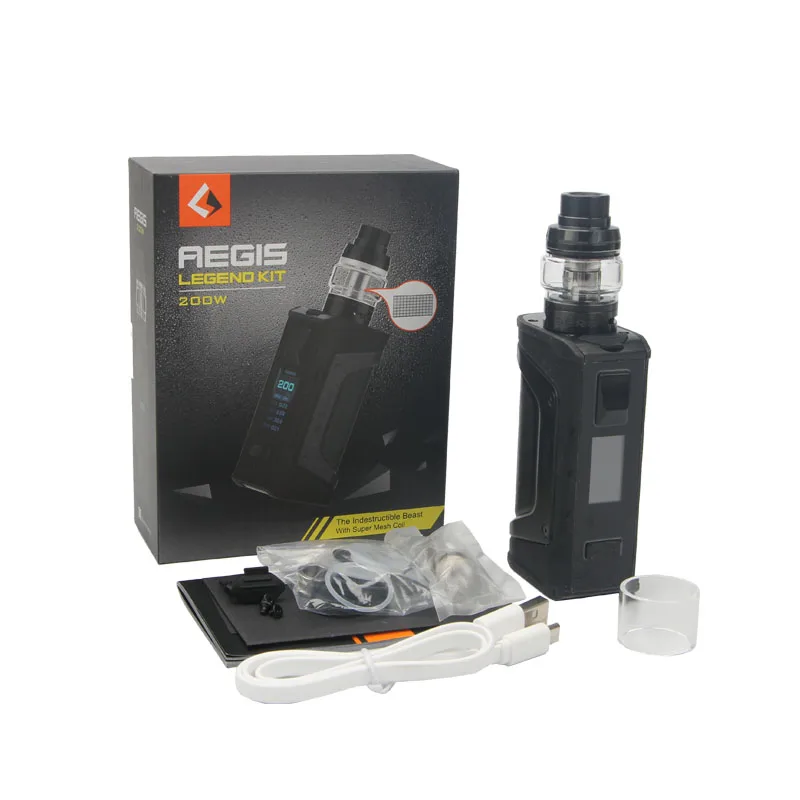 Оригинальный набор Geekvape Aegis Legend боксмод вейп 200 Вт с сеткой Aero sub ohm tank электронных