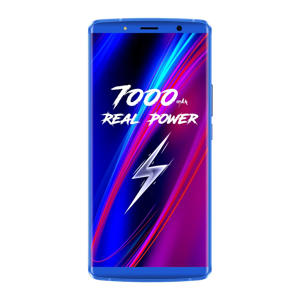 Смартфон LEAGOO POWER 5 Dual LTE 4G, 6 ГБ+ 64 ГБ, две камеры 13 МП, 7000 мАч, для распознавания лица, отпечатков пальцев, 5,99 дюймов, Android 8,1, мобильный телефон