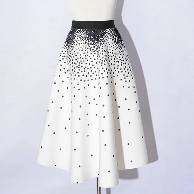 Винтажная юбка Одри Хепберн женские осенне зимние юбки миди с принтом элегантные
