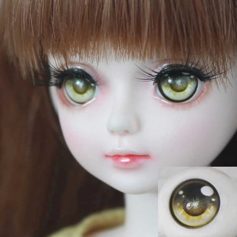 1 пара sd кукла 1/3 1/4 1/6 BJD глаза для кукол 14 мм 16 18 полукруглые Акриловые Глаза очков