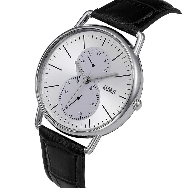 Brand Luxury Men's Watch Date Day Retro Design Leather Band Analog Alloy Quartz Wrist Watch Male Clock Zegarki Meskie 3M29#N (4)