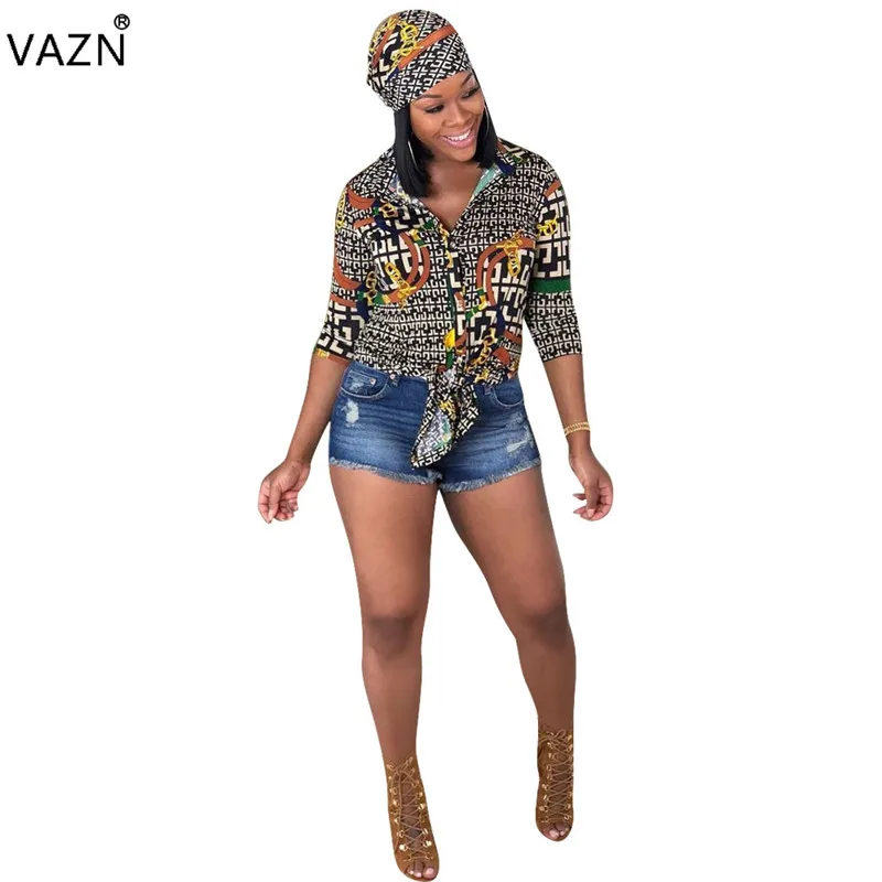 

VAZN Autumn Hot Casual Fashion High Street Style 2018 Women Dress Plaid Full Sleeve Chiffon Shirt Style Mini Dress OYP5280