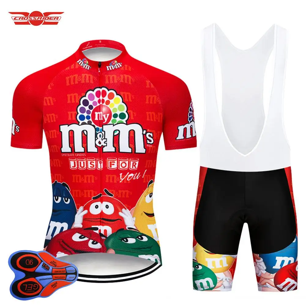 Crossrider, забавная велосипедная футболка, MTB, горный велосипед, одежда для мужчин, короткий набор, Ropa Ciclismo, одежда для велосипеда, Майо, Culotte - Цвет: Jersey and bib pant