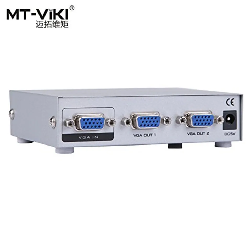 2017 Оригинал mt-Lamoda maituo vga splitter 1 Вход 2 Выход видео дистрибьютор 1 компьютер подключается 2 Мониторы же изображения mt-1502