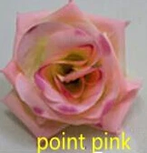 2.4 м удлиненные искусственного шелка обжима розы с цветочной Глициния Гирлянда Свадебные Домашний декор из ротанга - Цвет: point   pink