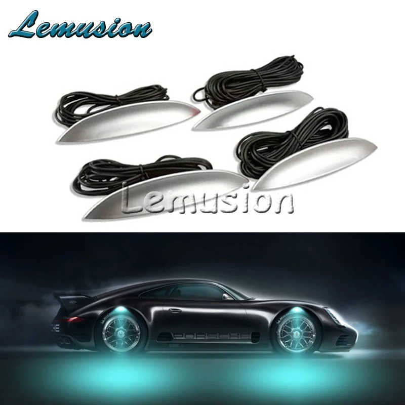 

NEW 1Set Car LED Wheel lights LED Atmosphere lamp For Ford Focus 2 3 Fiesta Mondeo MK4 Kuga Chevrolet Cruze Captiva Aveo Lacetti