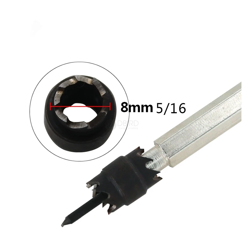 

1pcs 8/9.5mm Sawtooth Hex Shank HSS Solder Joint Repair Removal Drill Bit Tool Wood Electrician Work Hardware Tool Accessories