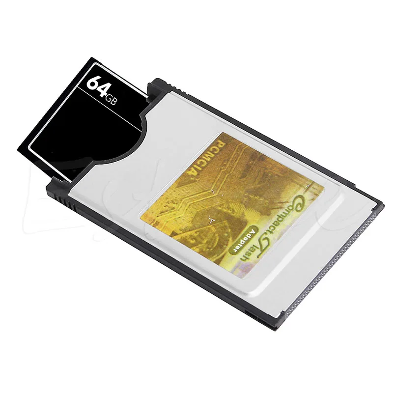 Высокая Скорость Нержавеющая сталь Корпус внутренний 68 Булавки PCMCIA Compact Flash CF Card Reader адаптер для ноутбуков