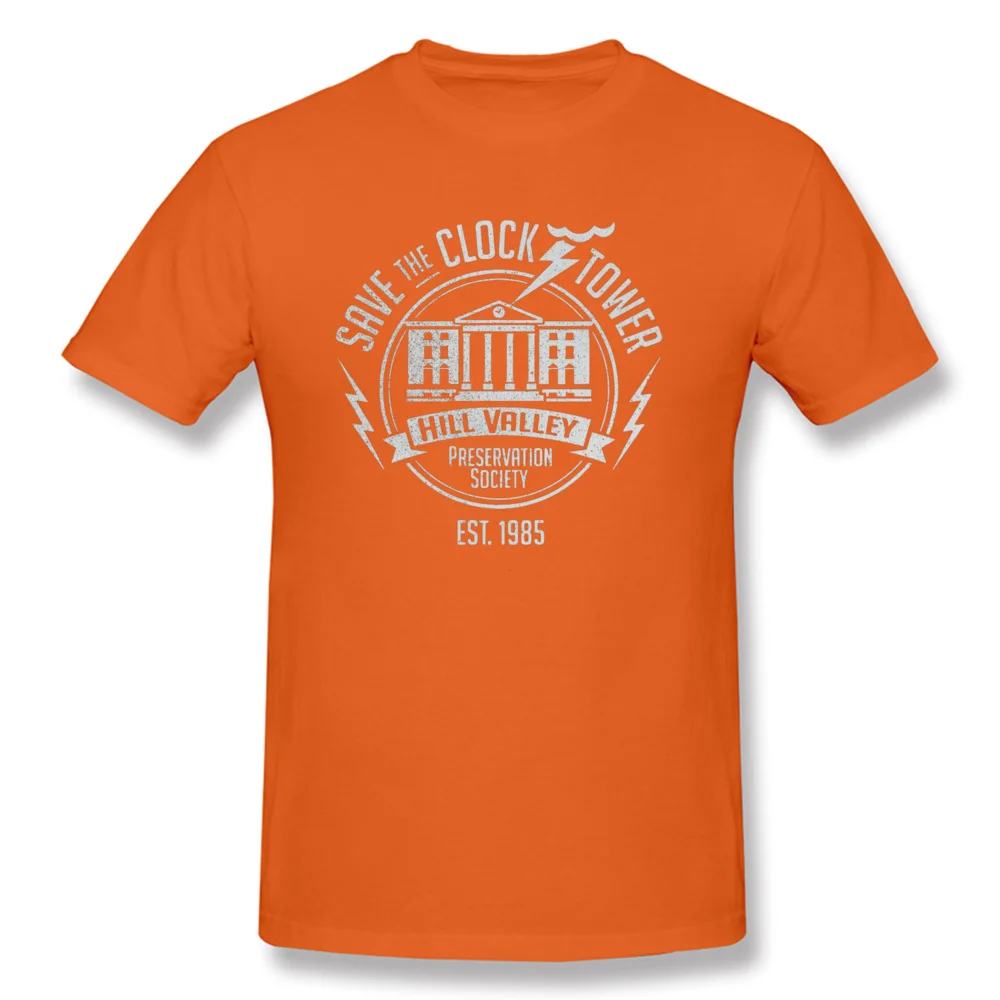 0110BK84 O Neck Top T-shirts VALENTINE DAY Tops T Shirt Short Sleeve Funky 100% Cotton Casual Tee-Shirts Printed Men 0110BK84 orange