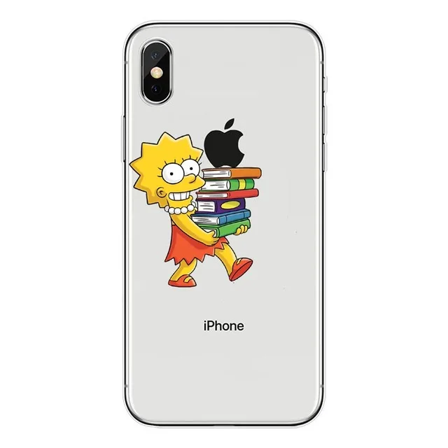 Homer J. Simpson прозрачный жесткий PC пластиковый чехол для телефона для iPhone X XS MAX XR 6 6s 7 8 plus SE 5S 5 Барт Симпсон задняя крышка coque capa - Цвет: Hard PC J.Simpson
