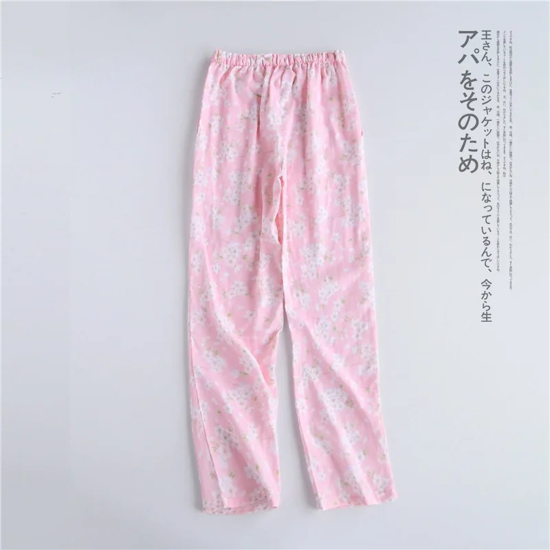 Fdfklak пижамы брюки женские длинные пижамы пижамные штаны Весна Лето Хлопок пижамы брюки Домашняя одежда брюки с принтом пижамы брюки