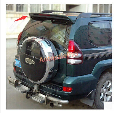 Unpaint ABS Aero задний спойлер на крышу со светодиодной декоративной губой для Toyota Prado