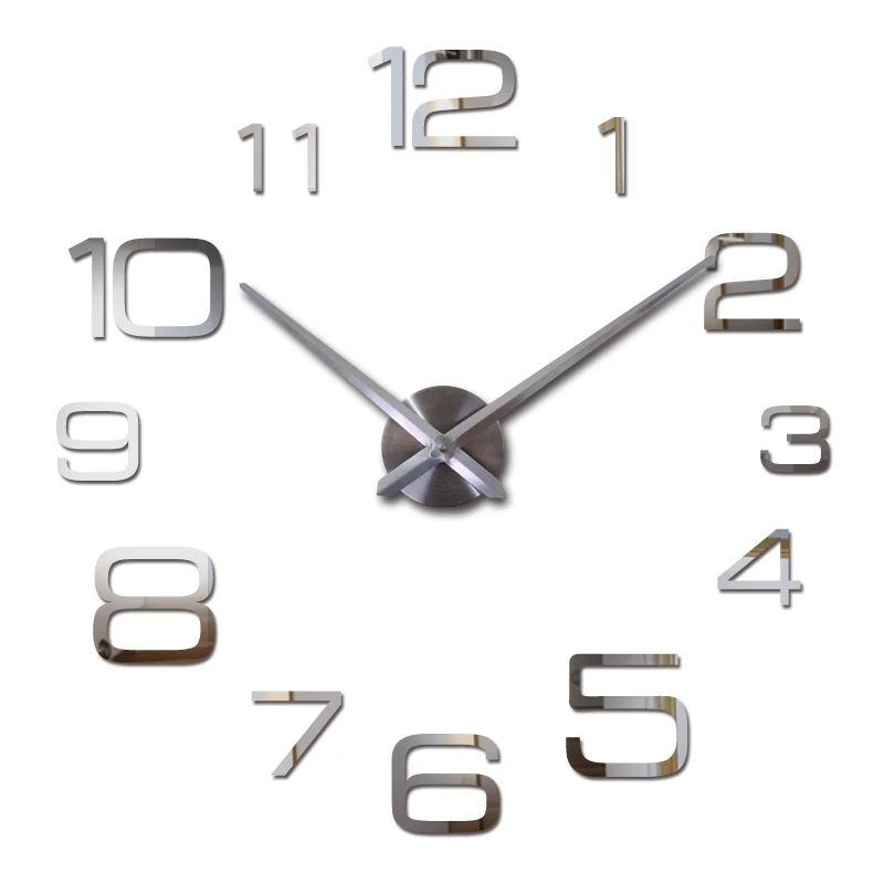 Vroča prodaja stenska ura diy reloj de pared sodoben dizajn horloge murale velike okrasne ure kremena ura dnevna soba kratek