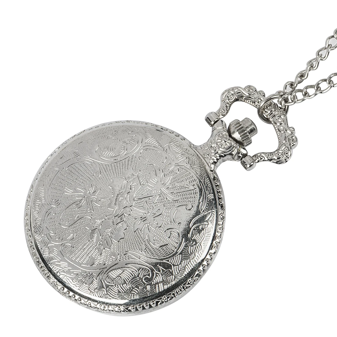 

vintage watch Silver Color Pocket Watch Motorcycles Pattern Relogio De Bolso Quartz Watch with Necklace Chain alloy necklace